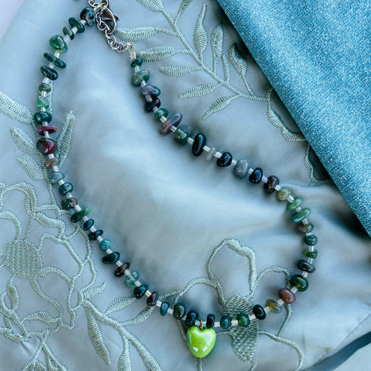 Collar Jaspe Corazón