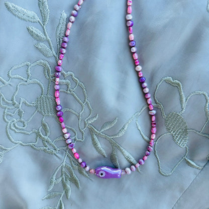 Collar Perlas de Rio y Pez