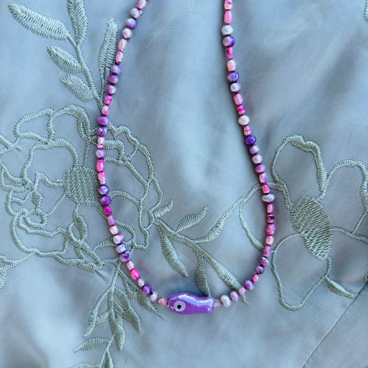 Collar Perlas de Rio y Pez